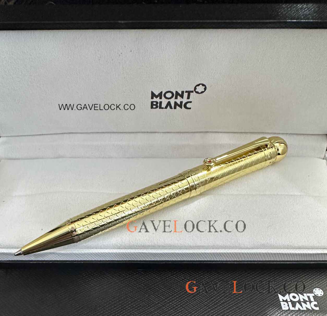 Premium Quality Copy Mont Blanc Joseph Ii Yellow Gold Ball point Pen